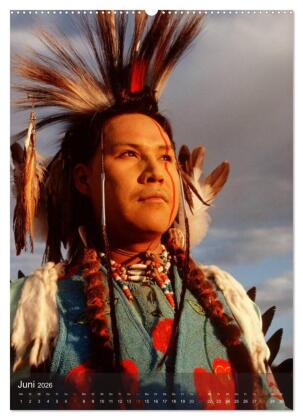 INDIANER Portrait Collection 2 (hochwertiger Premium Wandkalender 2026 DIN A2 hoch), Kunstdruck in Hochglanz