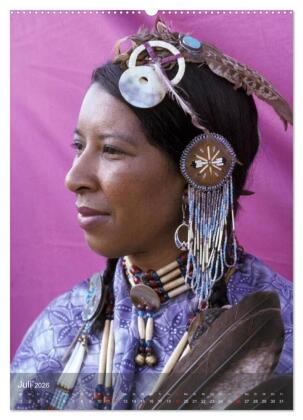 INDIANER Portrait Collection 2 (hochwertiger Premium Wandkalender 2026 DIN A2 hoch), Kunstdruck in Hochglanz