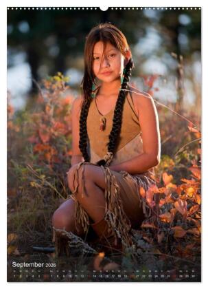 INDIANER Portrait Collection 2 (hochwertiger Premium Wandkalender 2026 DIN A2 hoch), Kunstdruck in Hochglanz