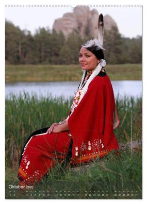 INDIANER Portrait Collection 2 (hochwertiger Premium Wandkalender 2026 DIN A2 hoch), Kunstdruck in Hochglanz