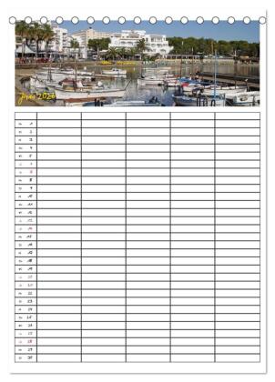 Ibiza / Familienplaner (Tischkalender 2026 DIN A5 hoch), CALVENDO Monatskalender