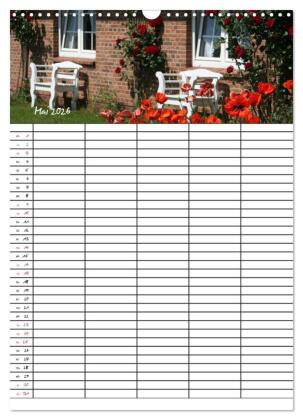 Familienplaner - Sylt (Wandkalender 2026 DIN A3 hoch), CALVENDO Monatskalender