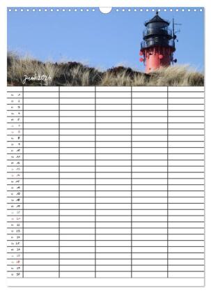 Familienplaner - Sylt (Wandkalender 2026 DIN A3 hoch), CALVENDO Monatskalender