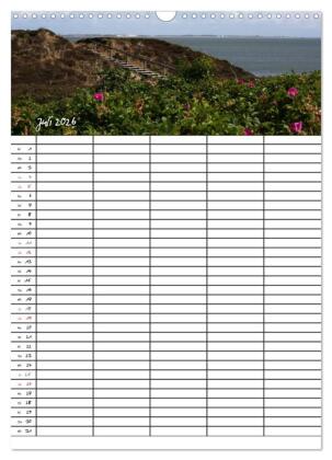 Familienplaner - Sylt (Wandkalender 2026 DIN A3 hoch), CALVENDO Monatskalender