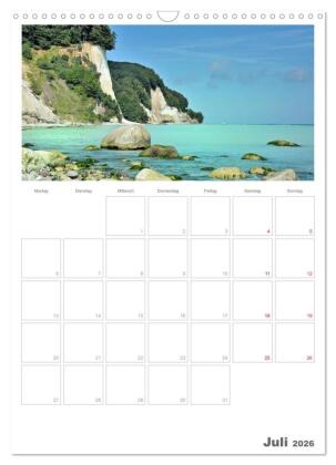 Insel Rügen / Planer (Wandkalender 2026 DIN A3 hoch), CALVENDO Monatskalender