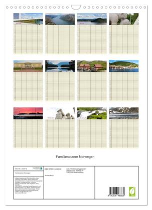 Familienplaner Norwegen (Wandkalender 2026 DIN A3 hoch), CALVENDO Monatskalender
