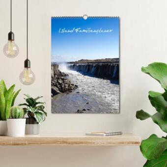 Island Familienplaner (Wandkalender 2026 DIN A3 hoch), CALVENDO Monatskalender