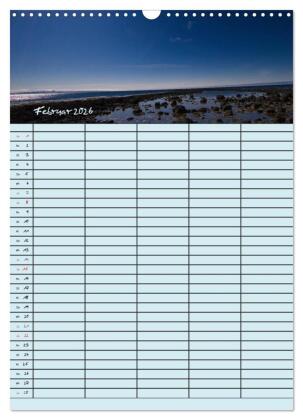 Island Familienplaner (Wandkalender 2026 DIN A3 hoch), CALVENDO Monatskalender