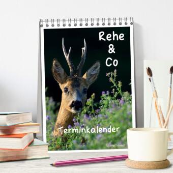 Rehe & Co / Planer (Tischkalender 2026 DIN A5 hoch), CALVENDO Monatskalender