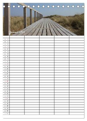 Familienplaner - Sylt (Tischkalender 2026 DIN A5 hoch), CALVENDO Monatskalender