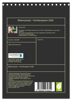 Blütenzauber - Familienplaner 2026 (Tischkalender 2026 DIN A5 hoch), CALVENDO Monatskalender