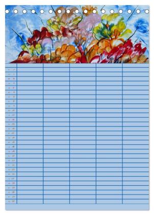 Blütenzauber - Familienplaner 2026 (Tischkalender 2026 DIN A5 hoch), CALVENDO Monatskalender