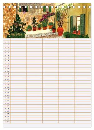 Blütenzauber - Familienplaner 2026 (Tischkalender 2026 DIN A5 hoch), CALVENDO Monatskalender