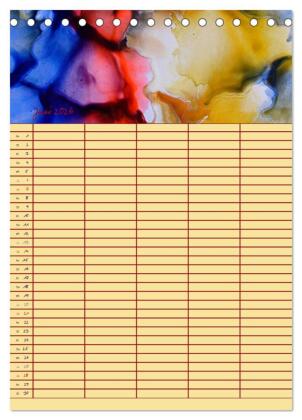 Blütenzauber - Familienplaner 2026 (Tischkalender 2026 DIN A5 hoch), CALVENDO Monatskalender