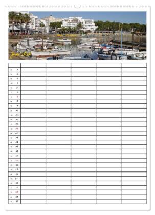Ibiza / Familienplaner (Wandkalender 2026 DIN A2 hoch), CALVENDO Monatskalender