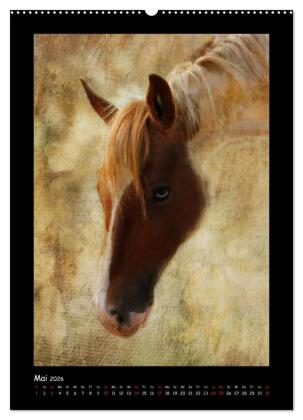 Art Horse 2026 (Wandkalender 2026 DIN A2 hoch), CALVENDO Monatskalender