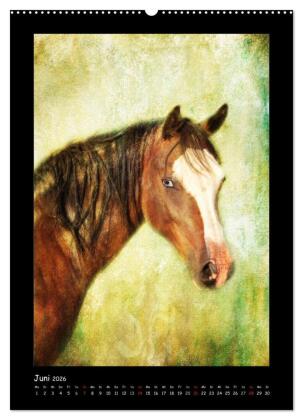 Art Horse 2026 (Wandkalender 2026 DIN A2 hoch), CALVENDO Monatskalender
