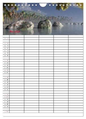Familienplaner mit schönen Landschaftsbildern (Wandkalender 2026 DIN A4 hoch), CALVENDO Monatskalender