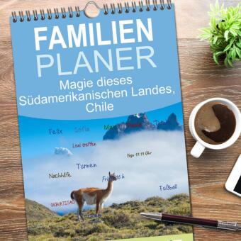 Familienplaner 2026 - Magie dieses Südamerikanischen Landes, Chile mit 5 Spalten (Wandkalender, 21 x 45 cm) CALVENDO