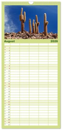 Familienplaner 2026 - Magie dieses Südamerikanischen Landes, Chile mit 5 Spalten (Wandkalender, 21 x 45 cm) CALVENDO