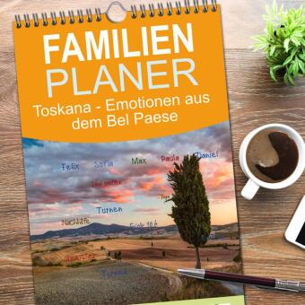 Familienplaner 2026 - Toskana - Emotionen aus dem Bel Paese mit 5 Spalten (Wandkalender, 21 x 45 cm) CALVENDO