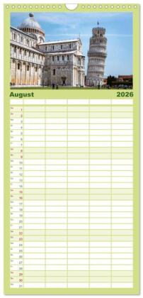 Familienplaner 2026 - Toskana - Emotionen aus dem Bel Paese mit 5 Spalten (Wandkalender, 21 x 45 cm) CALVENDO