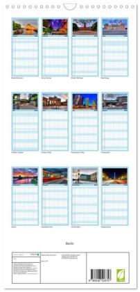 Familienplaner 2026 - Berlin mit 5 Spalten (Wandkalender, 21 x 45 cm) CALVENDO