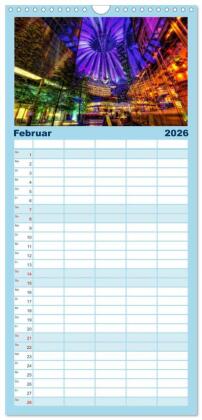 Familienplaner 2026 - Berlin mit 5 Spalten (Wandkalender, 21 x 45 cm) CALVENDO