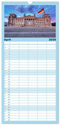 Familienplaner 2026 - Berlin mit 5 Spalten (Wandkalender, 21 x 45 cm) CALVENDO