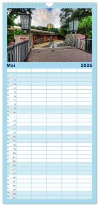 Familienplaner 2026 - Berlin mit 5 Spalten (Wandkalender, 21 x 45 cm) CALVENDO