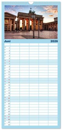 Familienplaner 2026 - Berlin mit 5 Spalten (Wandkalender, 21 x 45 cm) CALVENDO