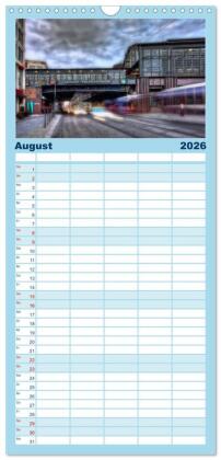Familienplaner 2026 - Berlin mit 5 Spalten (Wandkalender, 21 x 45 cm) CALVENDO