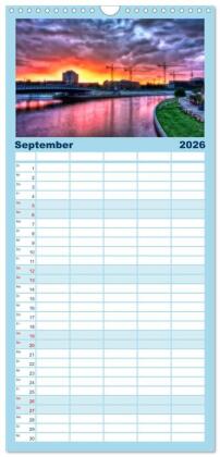 Familienplaner 2026 - Berlin mit 5 Spalten (Wandkalender, 21 x 45 cm) CALVENDO