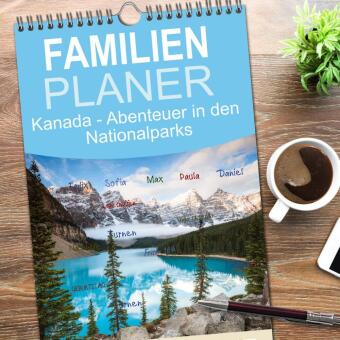 Familienplaner 2026 - Kanada - Abenteuer in den Nationalparks mit 5 Spalten (Wandkalender, 21 x 45 cm) CALVENDO