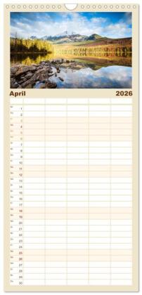 Familienplaner 2026 - Kanada - Abenteuer in den Nationalparks mit 5 Spalten (Wandkalender, 21 x 45 cm) CALVENDO