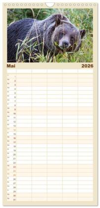 Familienplaner 2026 - Kanada - Abenteuer in den Nationalparks mit 5 Spalten (Wandkalender, 21 x 45 cm) CALVENDO