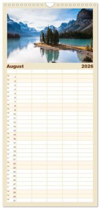 Familienplaner 2026 - Kanada - Abenteuer in den Nationalparks mit 5 Spalten (Wandkalender, 21 x 45 cm) CALVENDO