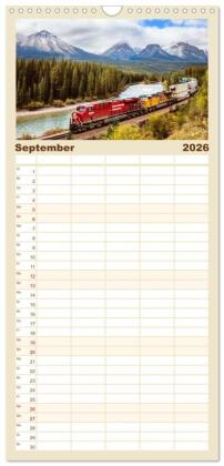 Familienplaner 2026 - Kanada - Abenteuer in den Nationalparks mit 5 Spalten (Wandkalender, 21 x 45 cm) CALVENDO
