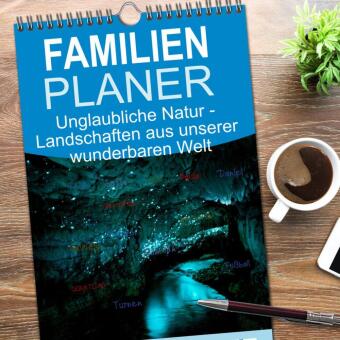 Familienplaner 2026 - Unglaubliche Natur - Landschaften aus unserer wunderbaren Welt mit 5 Spalten (Wandkalender, 21 x 45 cm) CALVENDO