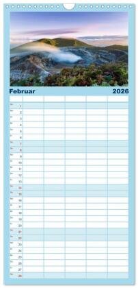 Familienplaner 2026 - Unglaubliche Natur - Landschaften aus unserer wunderbaren Welt mit 5 Spalten (Wandkalender, 21 x 45 cm) CALVENDO