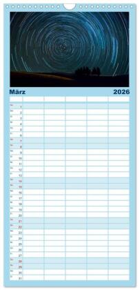 Familienplaner 2026 - Unglaubliche Natur - Landschaften aus unserer wunderbaren Welt mit 5 Spalten (Wandkalender, 21 x 45 cm) CALVENDO