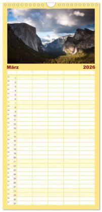 Familienplaner 2026 - USA Südwesten - Atemberaubende Aussichten mit 5 Spalten (Wandkalender, 21 x 45 cm) CALVENDO