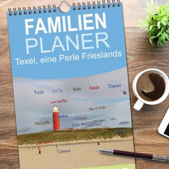 Familienplaner 2026 - Texel, eine Perle Frieslands mit 5 Spalten (Wandkalender, 21 x 45 cm) CALVENDO