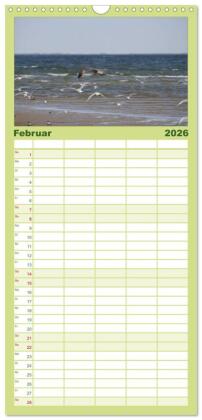 Familienplaner 2026 - Texel, eine Perle Frieslands mit 5 Spalten (Wandkalender, 21 x 45 cm) CALVENDO