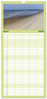 Familienplaner 2026 - Texel, eine Perle Frieslands mit 5 Spalten (Wandkalender, 21 x 45 cm) CALVENDO
