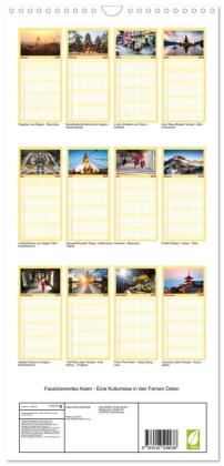 Familienplaner 2026 - Faszinierendes Asien - Eine Kulturreise in den Fernen Osten mit 5 Spalten (Wandkalender, 21 x 45 cm) CALVENDO