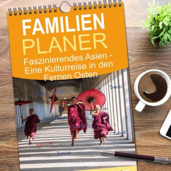 Familienplaner 2026 - Faszinierendes Asien - Eine Kulturreise in den Fernen Osten mit 5 Spalten (Wandkalender, 21 x 45 cm) CALVENDO