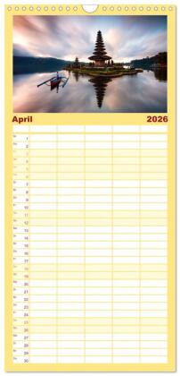 Familienplaner 2026 - Faszinierendes Asien - Eine Kulturreise in den Fernen Osten mit 5 Spalten (Wandkalender, 21 x 45 cm) CALVENDO