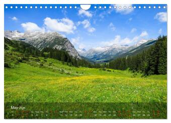 German and Austrian Alps (Wall Calendar 2026 DIN A4 landscape), CALVENDO 12 Month Wall Calendar