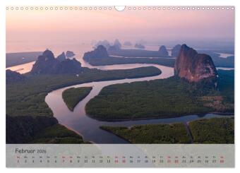 Die Erde von Oben - Earth from above (Wandkalender 2026 DIN A3 quer), CALVENDO Monatskalender